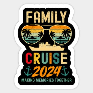 Family Cruises 2024 Summer Vacation Matching Group Sticker